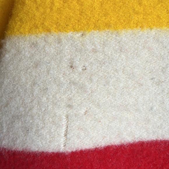 VTG Pendleton Hudson Bay Stripe Wool Blanket Coat - Picture 10 of 12